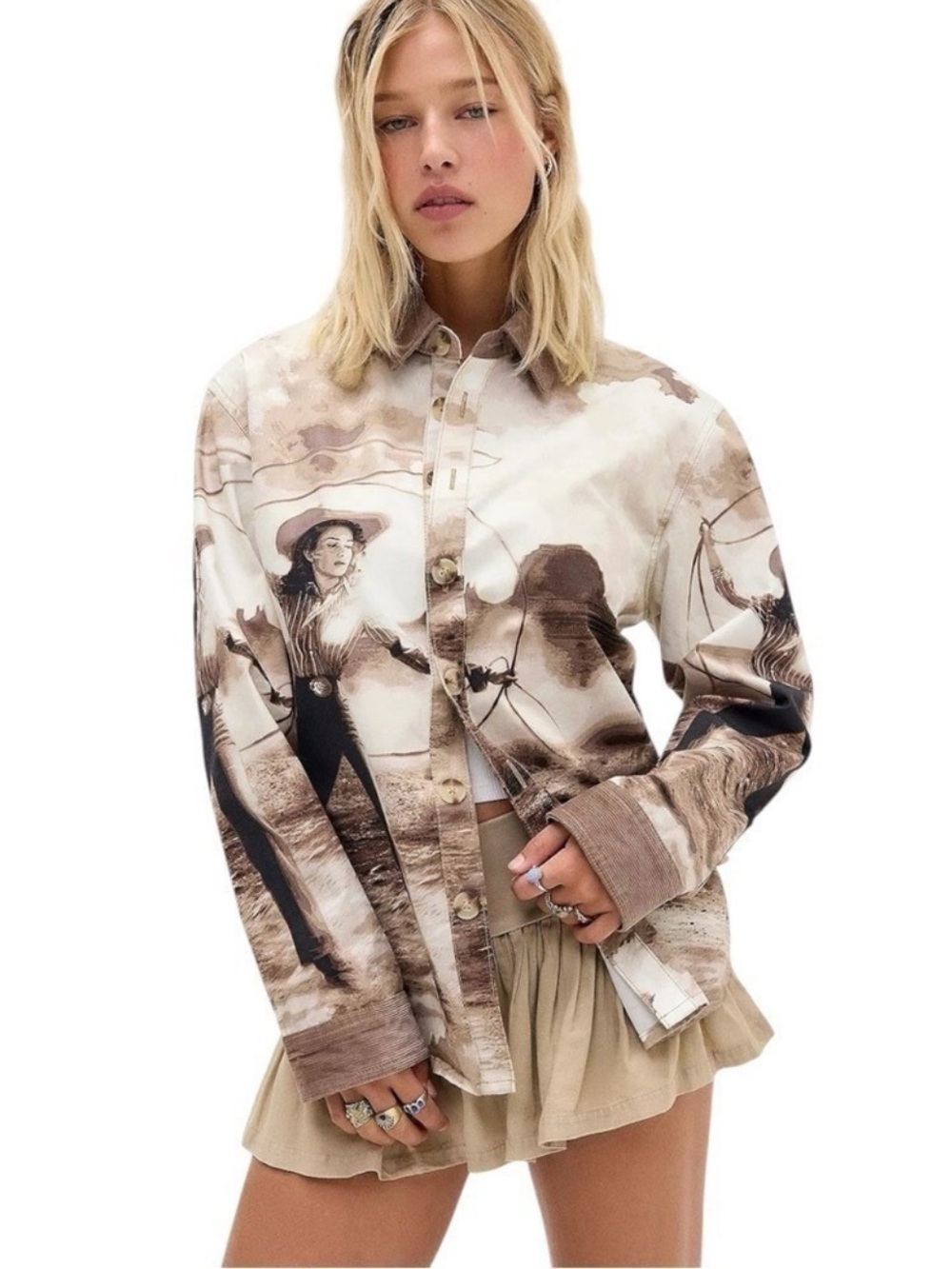 NWT BDG Urban Outfitters Cowgirl Roping Shirt